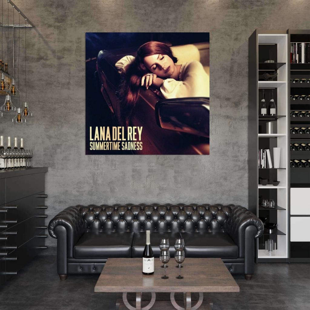 1024x1024 Lana Del Rey Summertime Sadness Album HD Cover Music Print Poster