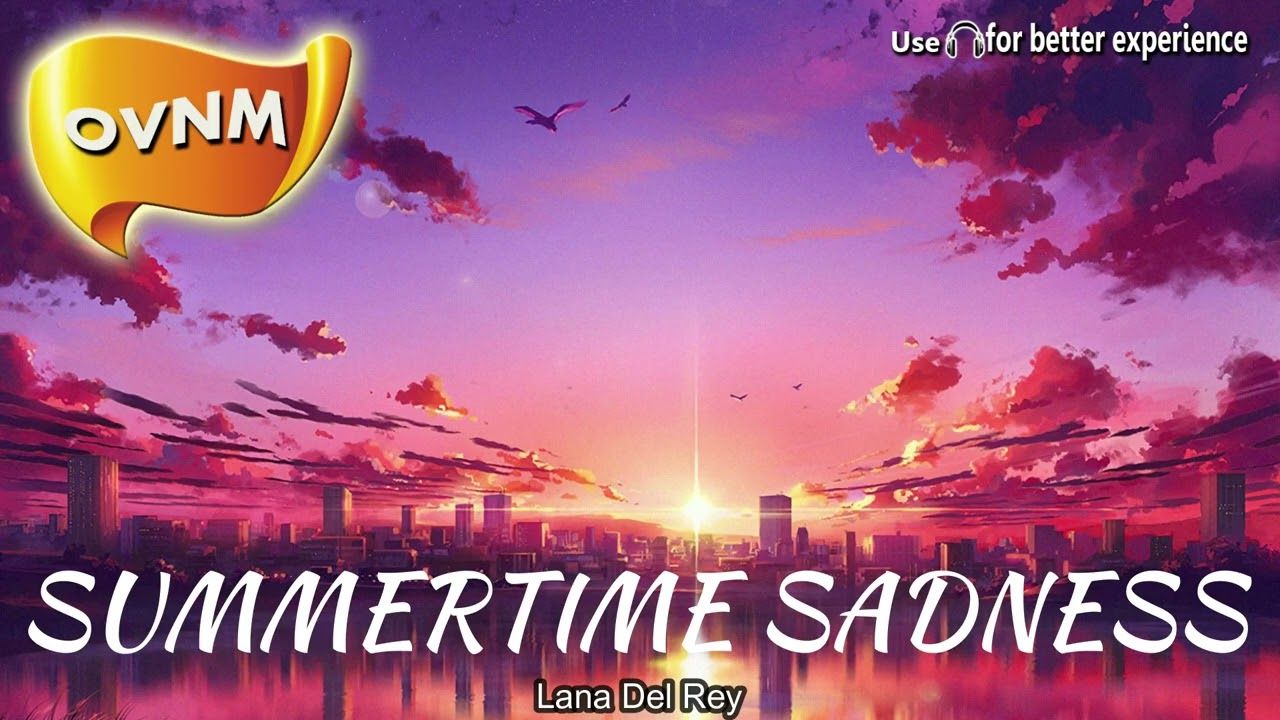 1280x720 Summertime Sadness, Acapella, Song without Music, Only Vocals, No Music