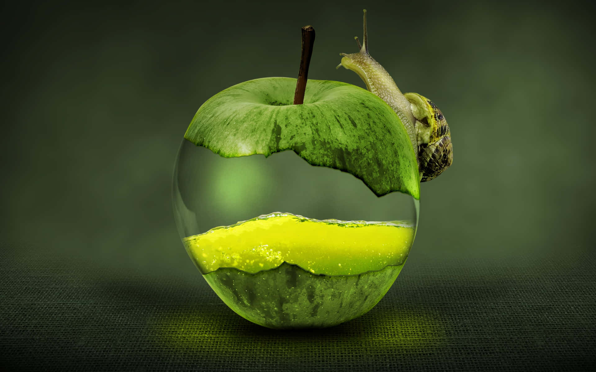 1920x1200 Download Green Apple Aesthetic Picture