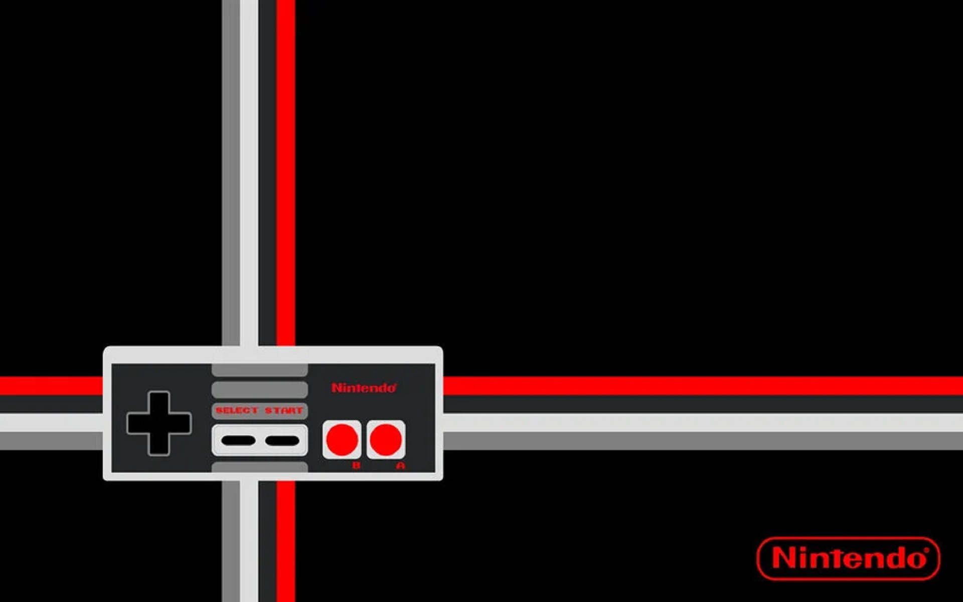 1920x1201 Download NES Controller With Lines Wallpaper