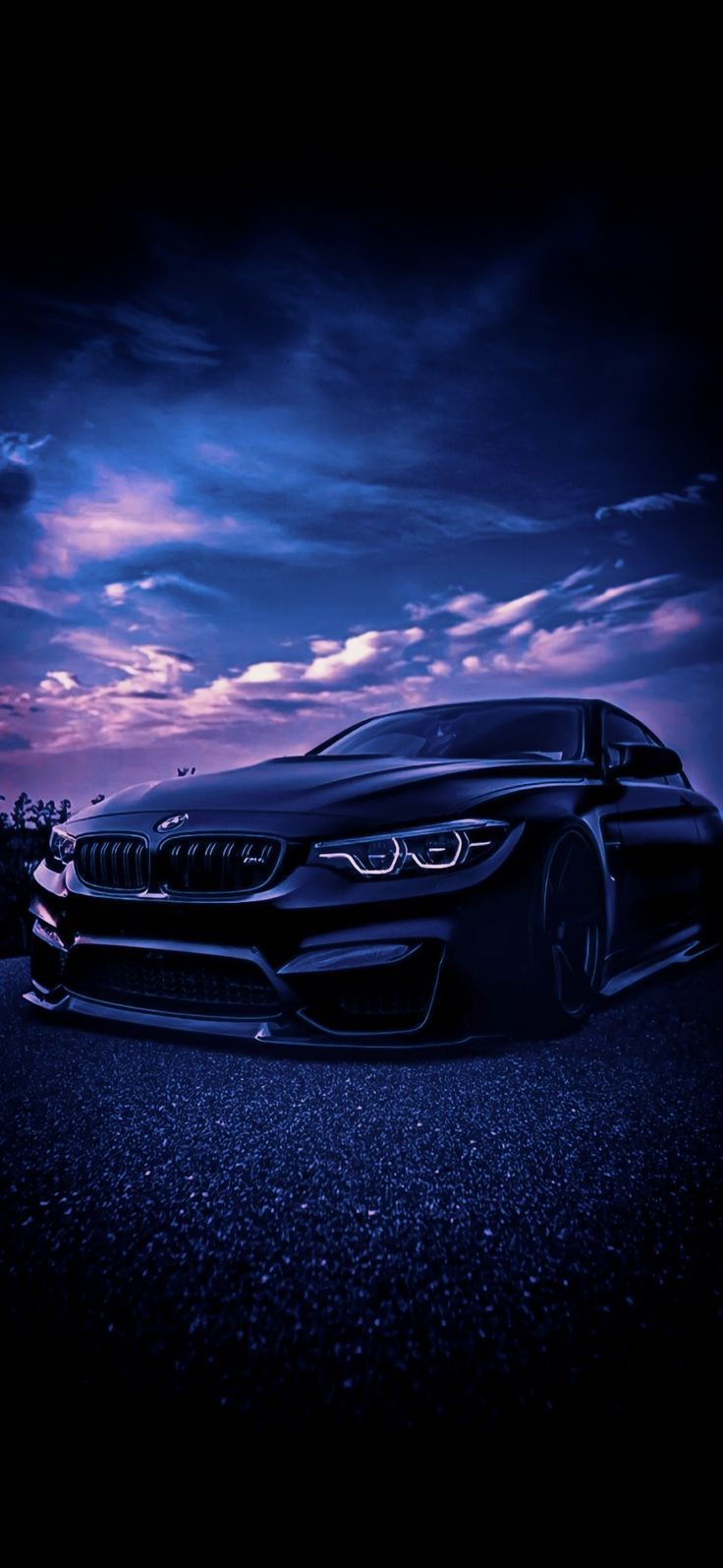 736x1594 bmw in night sky asthetic wallpaper