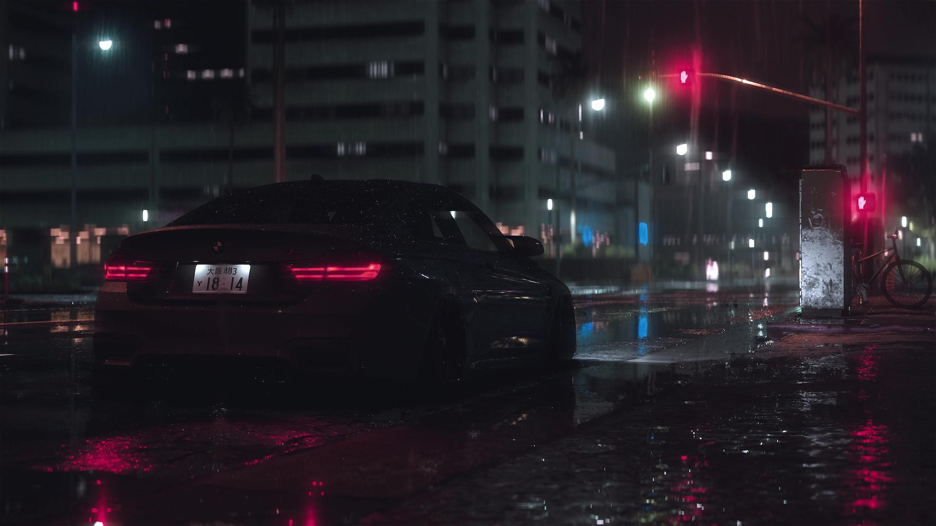 1920x1080 BMW Night Wallpaper