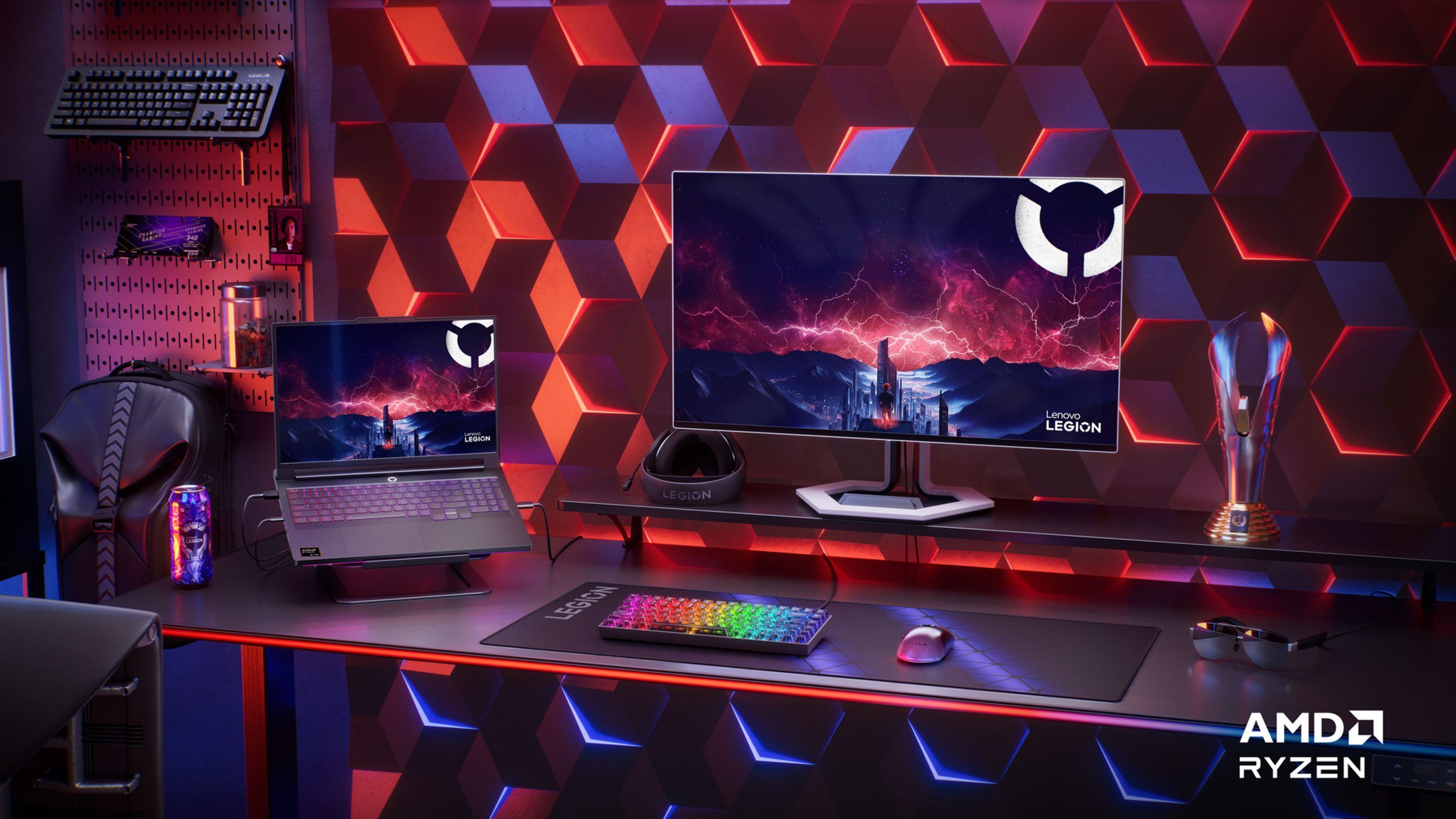 2560x1440 Lenovo Pairs AMD's Ryzen 8000HX Mobile CPUs With RTX 50 Desktop GPUs In Its LOQ Tower PC, Legion Pro 7 16 Laptop Gets Up To Ryzen 9 9955HX3D With RTX 5080