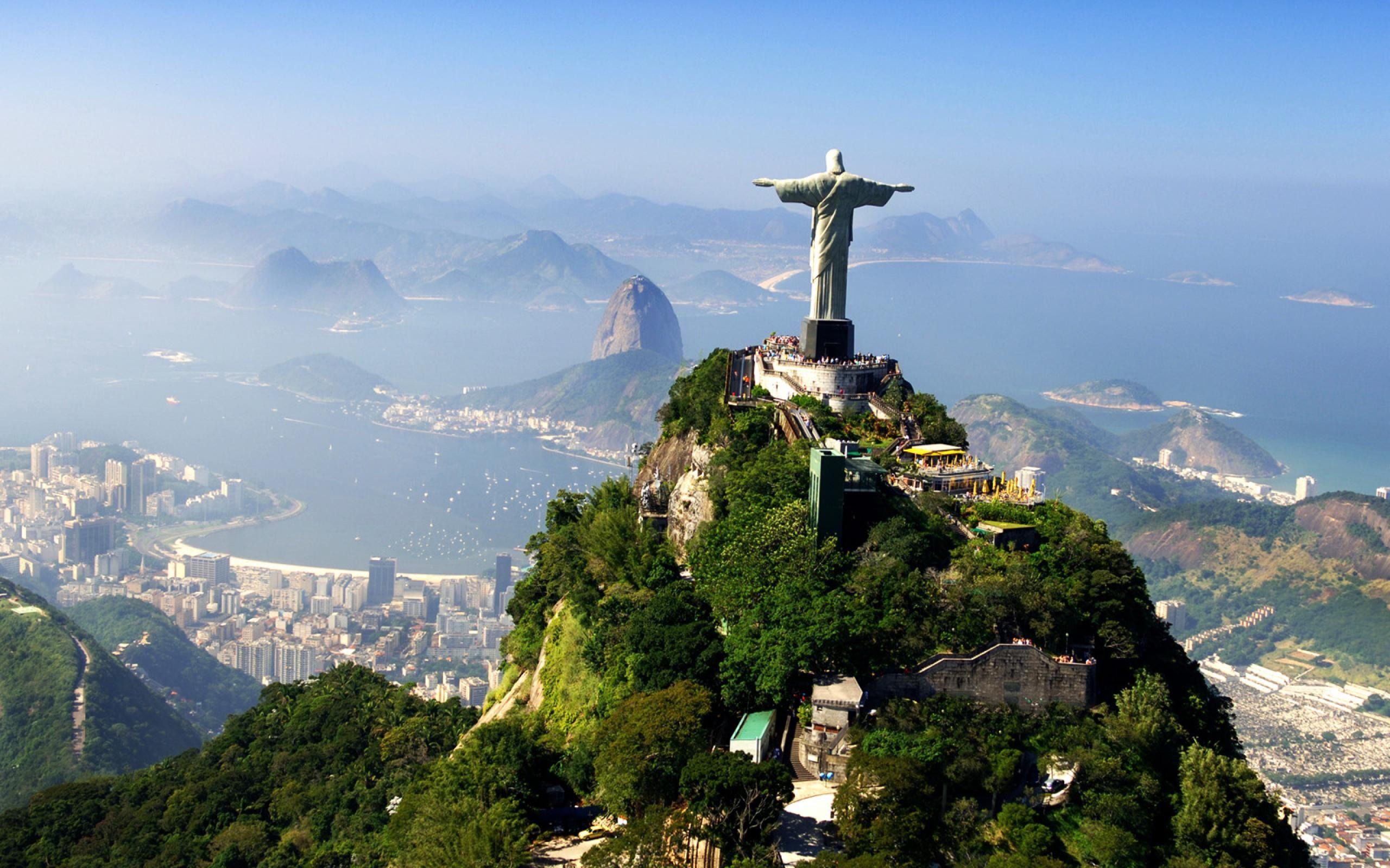 2560x1600 Christ The Redeemer Rio Brazil Nature Wallpaper