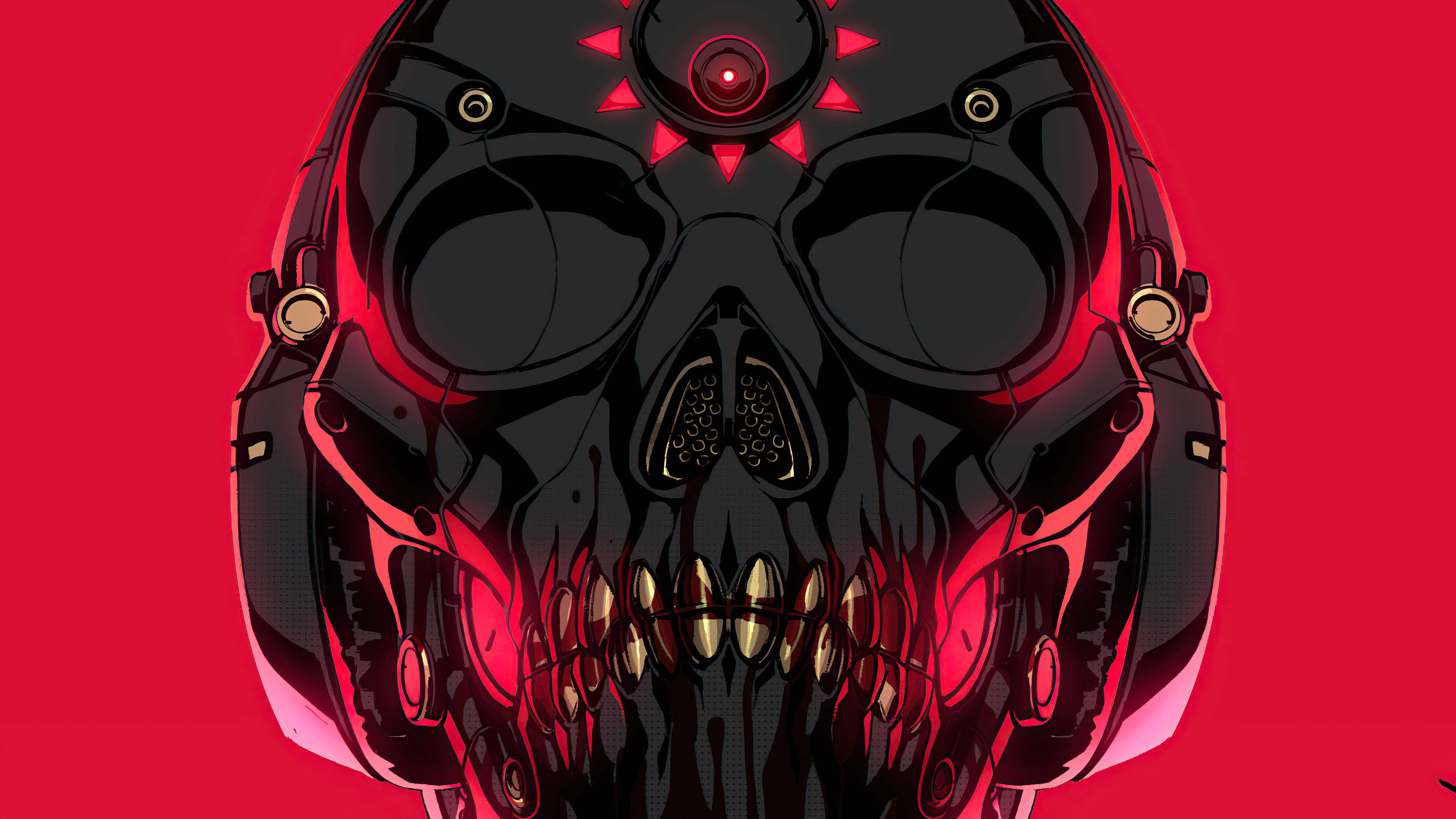 5120x2880 4K Ultra HD Dark Skull Nexus by Ren Wei Panx2880