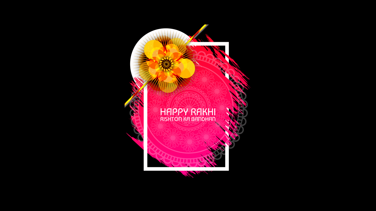 1280x720 Wallpaper Raksha Bandhan, Happy Rakhi, Hindu festival, Indian