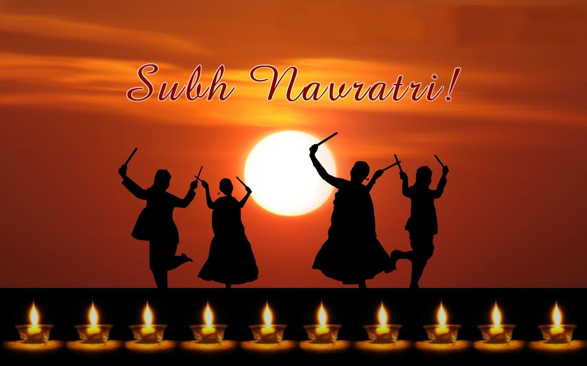 1920x1200 Happy Subh Navratri HD Indian Festival Photo