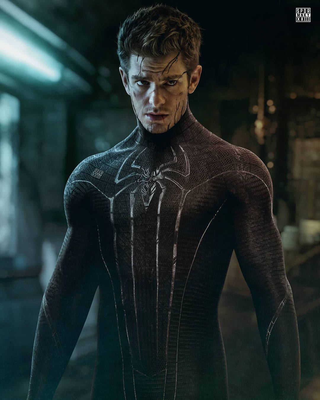 1080x1350 Download Andrew Garfield As Black Spiderman Wallpaper
