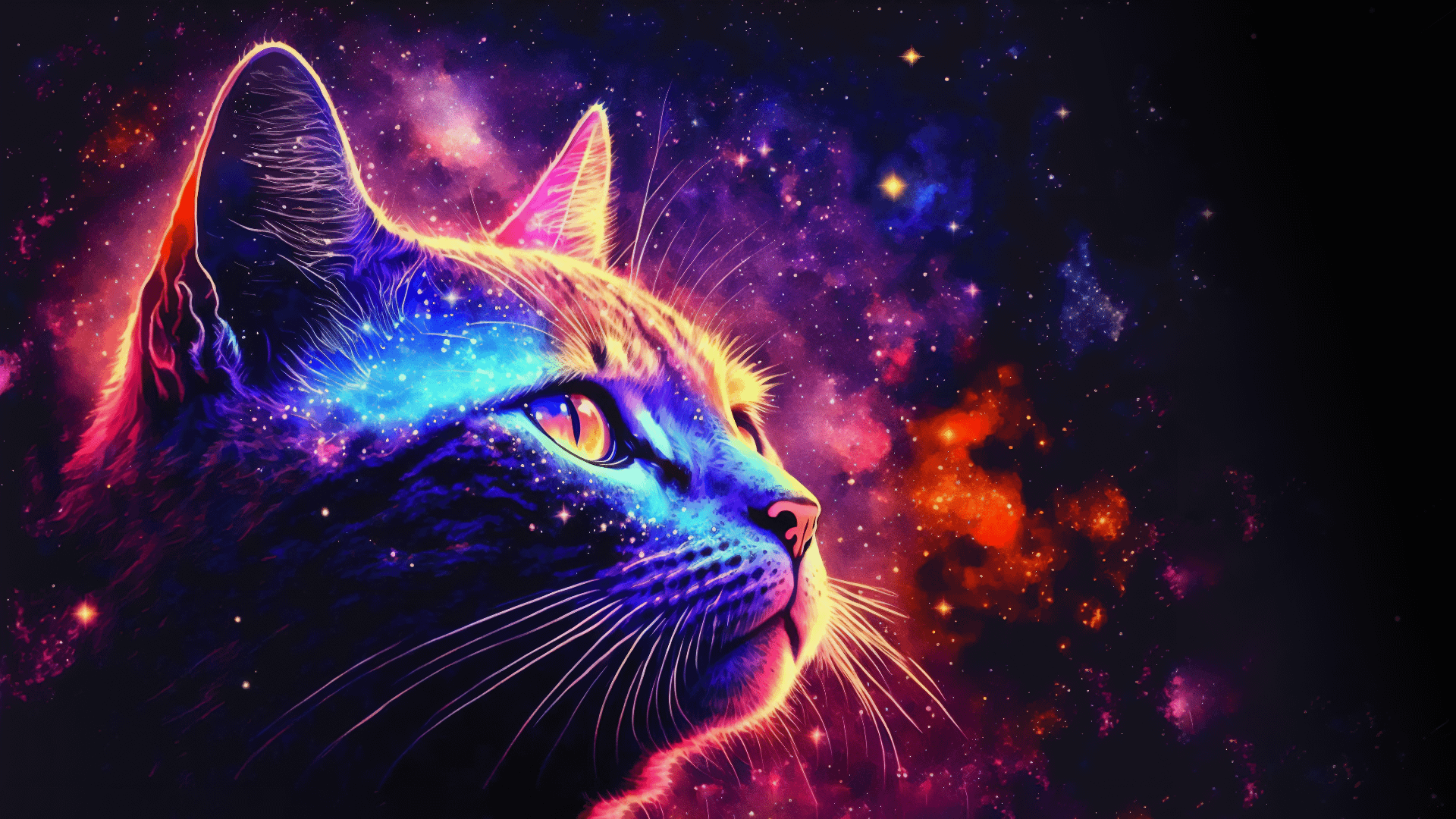1920x1080 Cat AI Wallpaper