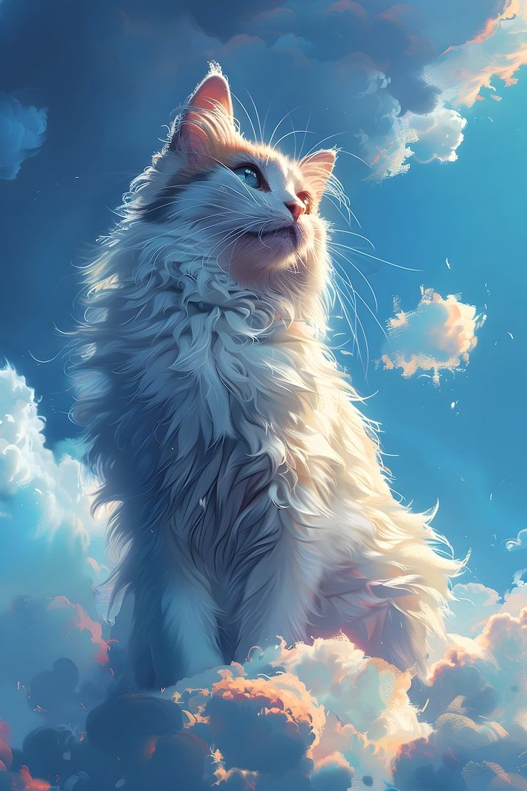 740x1110 Ai Cat Wallpaper Photo Free High Quality Picture