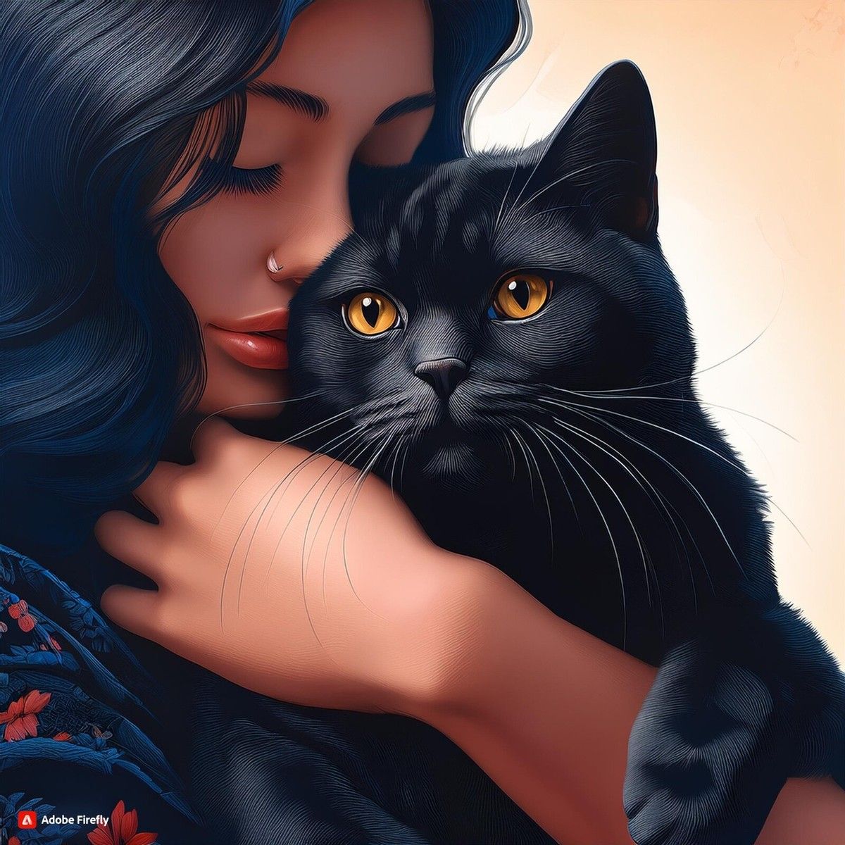 1200x1200 Positive Cat Lover Digital Wallpaper Image Ai Background Mobile Free FEED