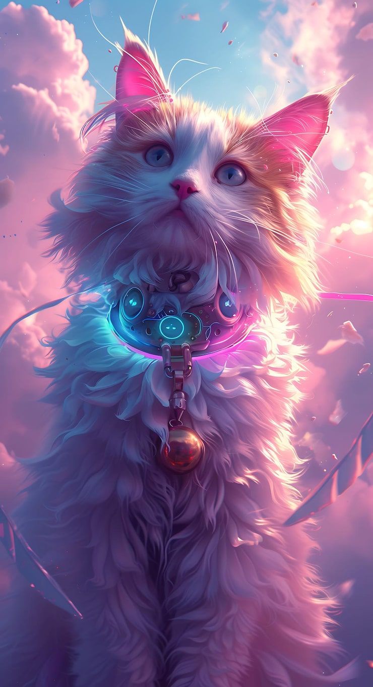 740x1362 Ai generated cat Image