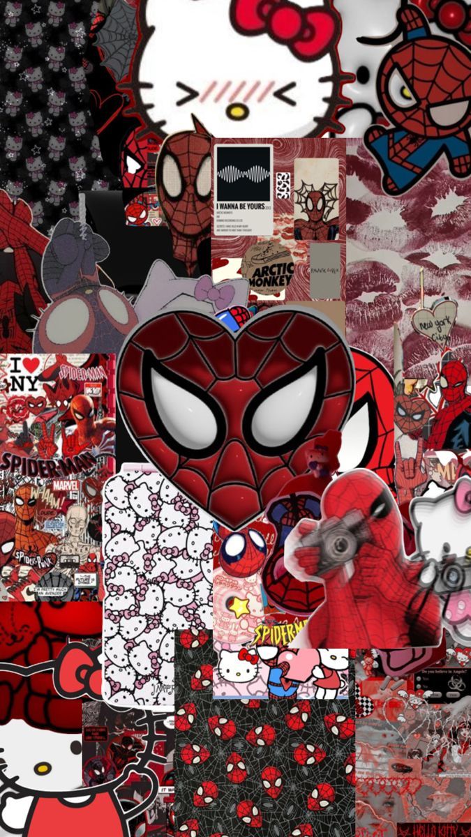675x1200 Hello kitty and spider man wallpaper. Hello kitty iphone wallpaper, Pink wallpaper hello kitty, Wallpaper iphone love