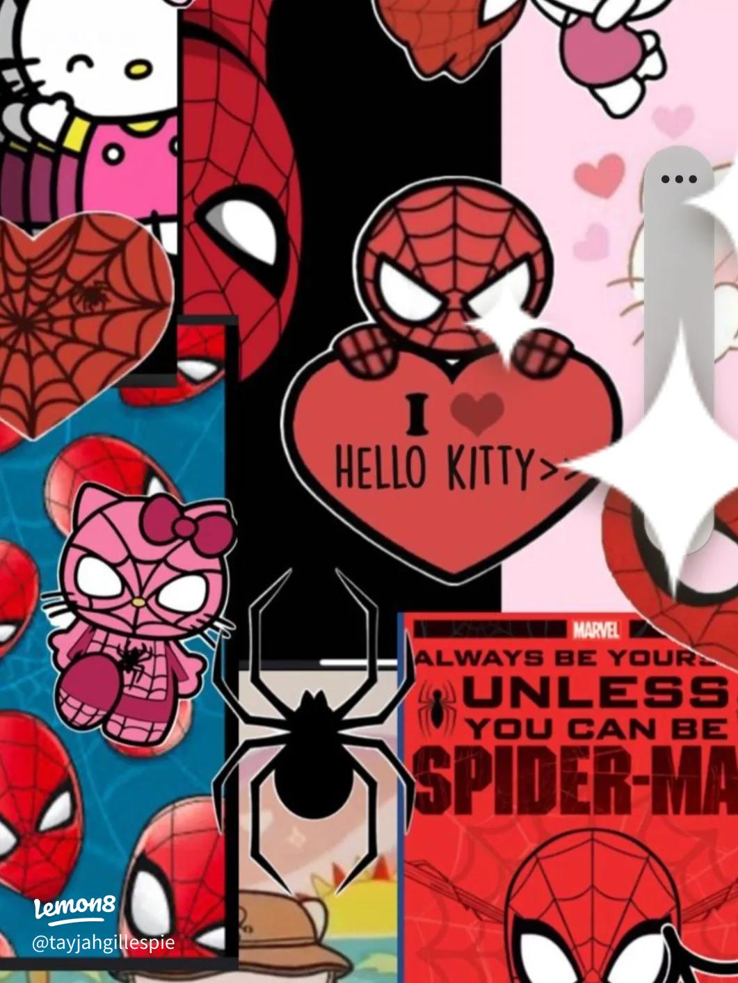1061x1414 Spider Man And Hello Kitty: A Magical Duo