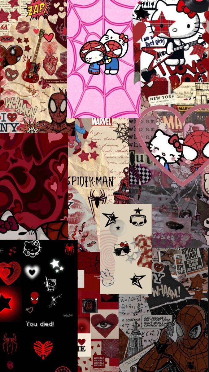 675x1200 Hello kitty and spider man. Hello kitty wallpaper, Hello kitty iphone wallpaper, Hello kitty wallpaper hd