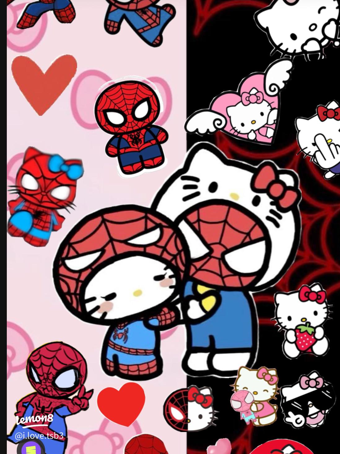 1098x1466 Hello Kitty And Spider Man: A Unique Love Story