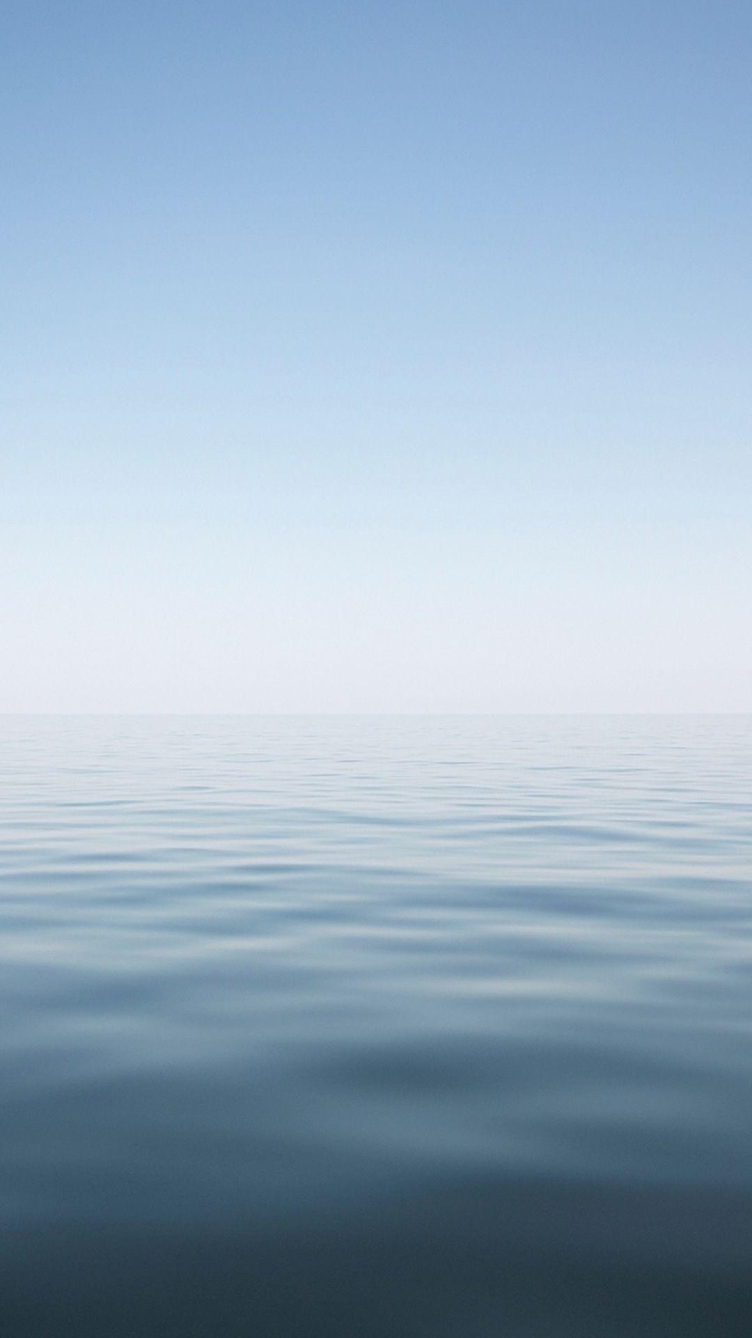 1080x1920 Clear Minimal Ocean Water Surface Landscape #iPhone #plus #wallpaper. iPhone wallpaper landscape, iPhone minimalist wallpaper, Calming background