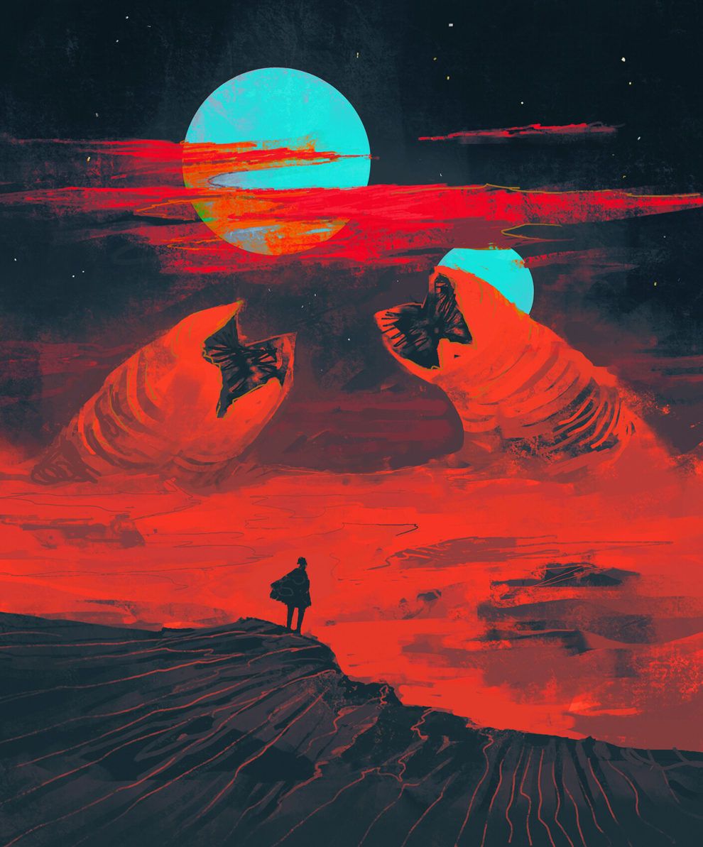 990x1193 Flesh And Blood: The Superb Sci Fi Concept Illustrations Of Reza Afshar Design You Trust