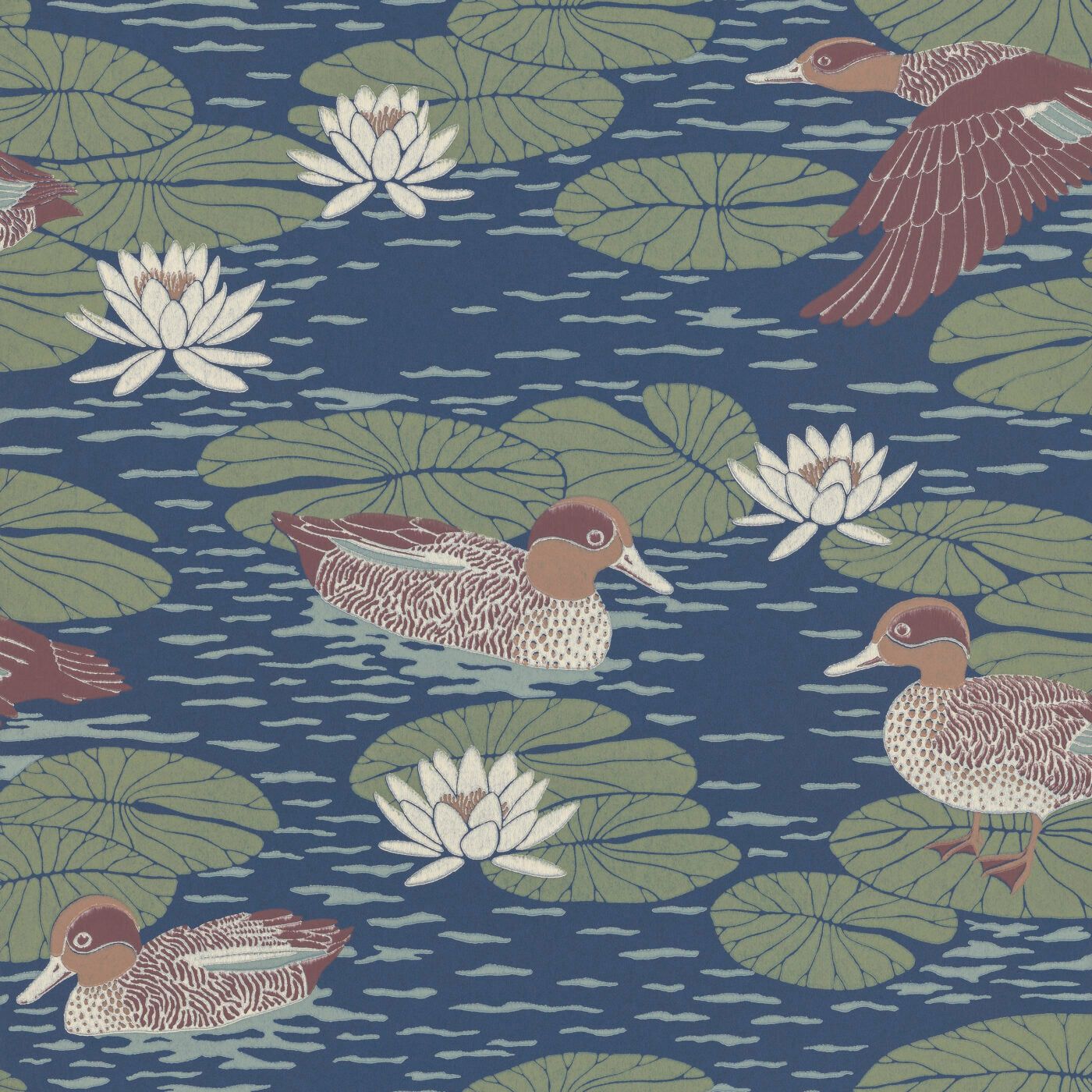 1400x1400 Duck Pond, Deep Blue 18 74