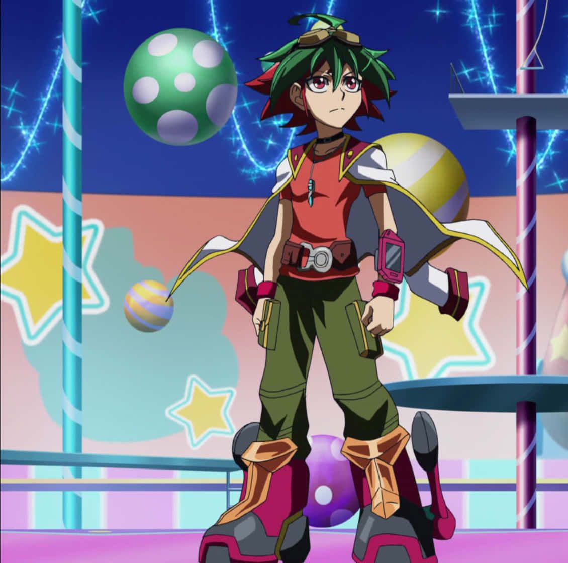 1130x1120 Download The Vibrant And Energetic Yuya Sakaki, Protagonist Of Yu Gi Oh! ARC V Wallpaper
