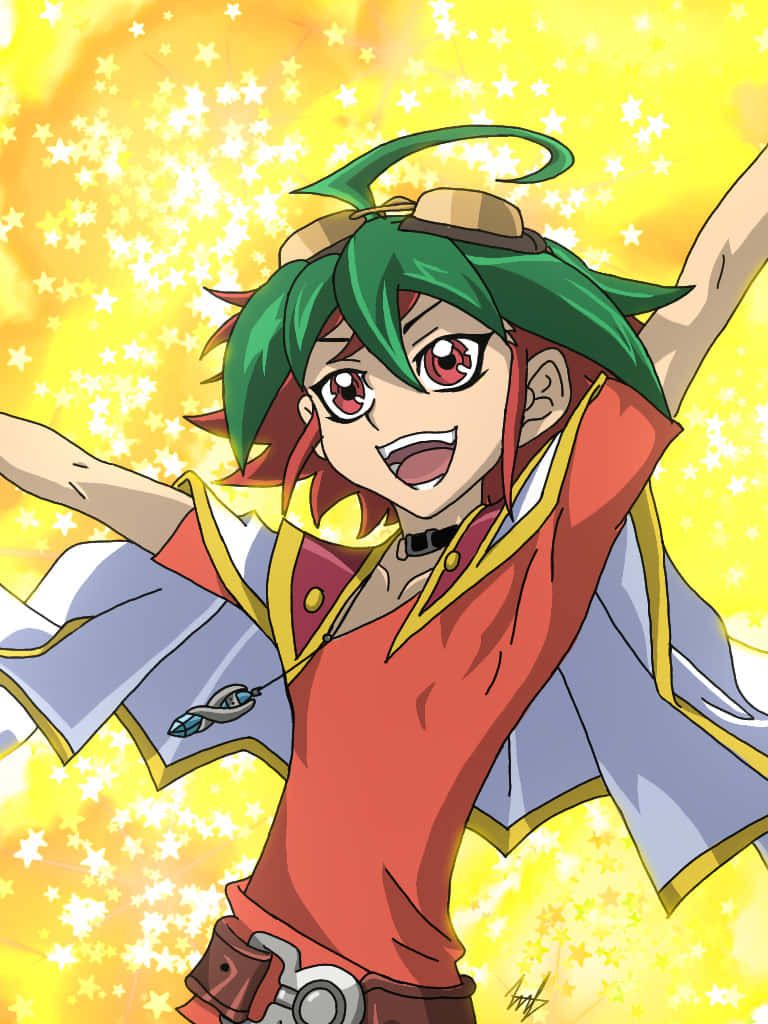 768x1024 Download Yuya Sakaki, The Charming and Skilled Duelist Wallpaper
