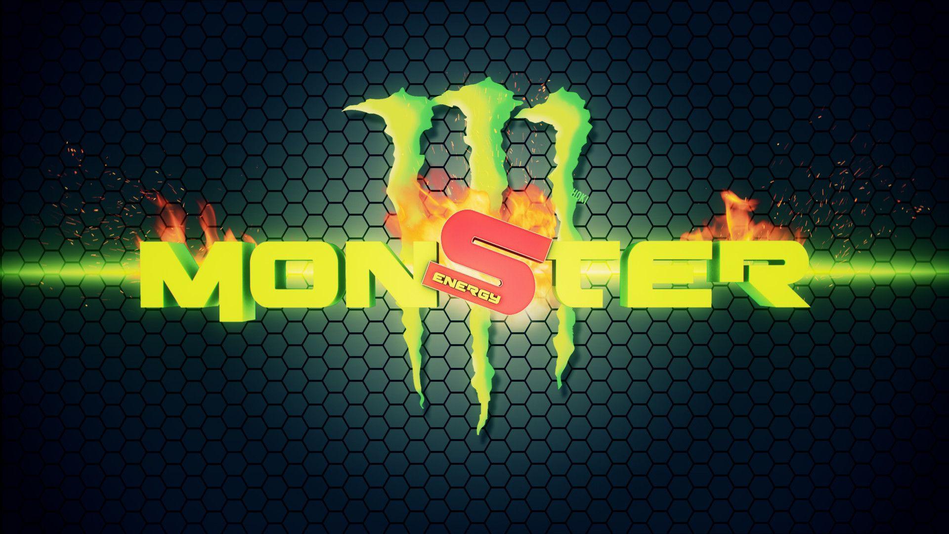 1920x1080 Monster Logo Wallpaper