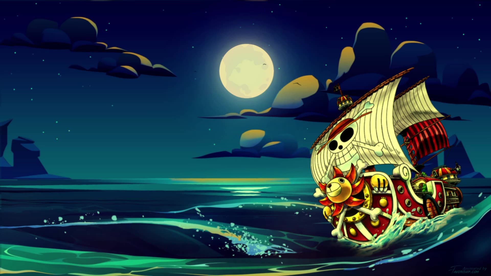 1920x1080 One Piece Live Wallpaper Thousand Sunny