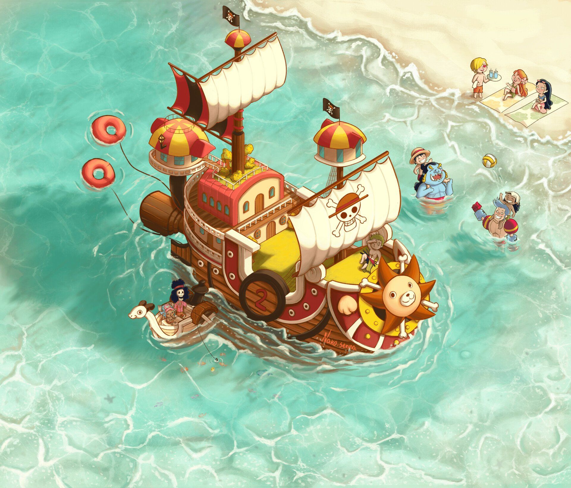 1920x1640 Thousand Sunny Adventure Piece HD Wallpaper