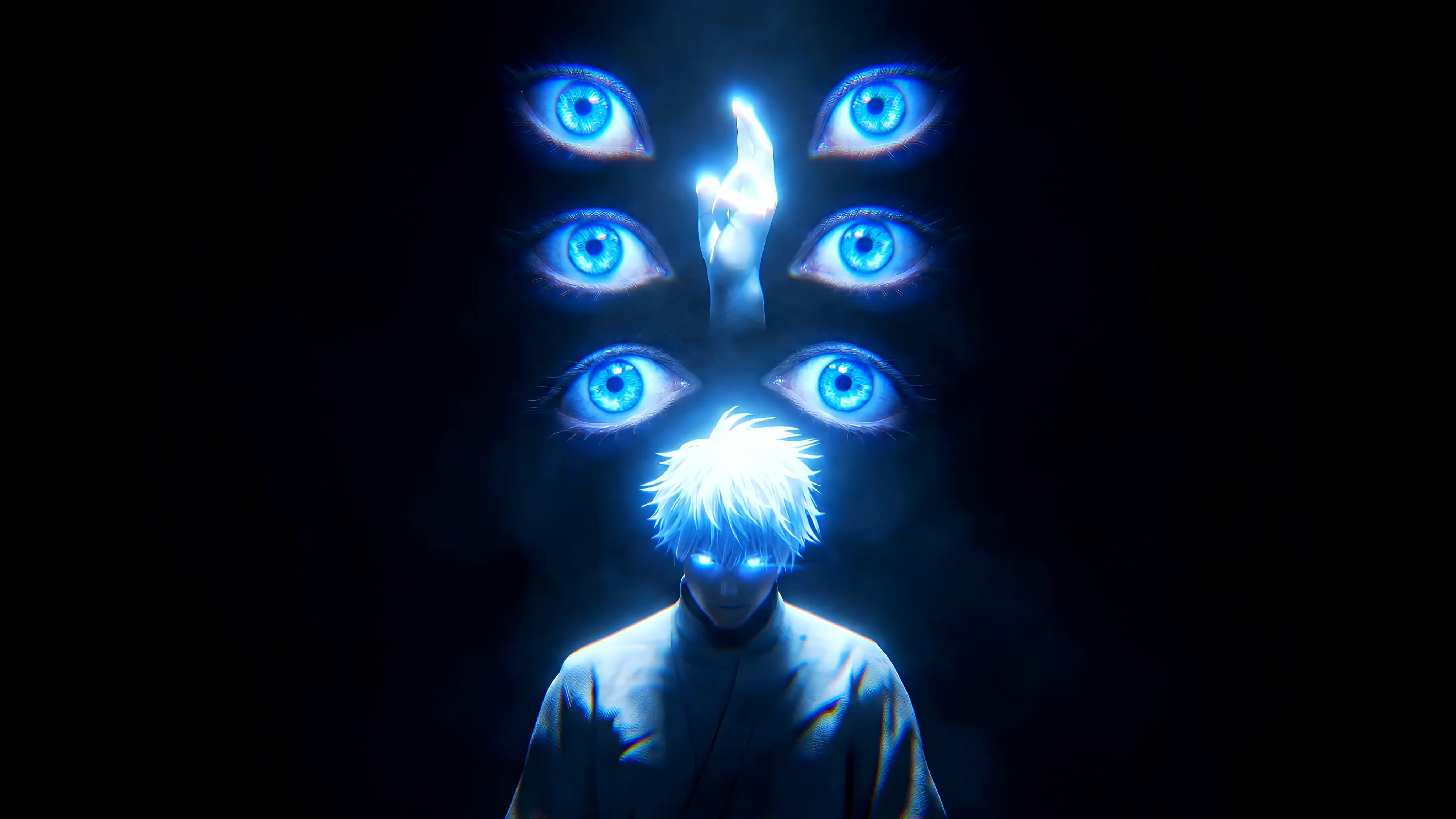 4096x2304 Jujutsu Kaisen Unlimited Void Six Eyes 4K Live Wallpaper