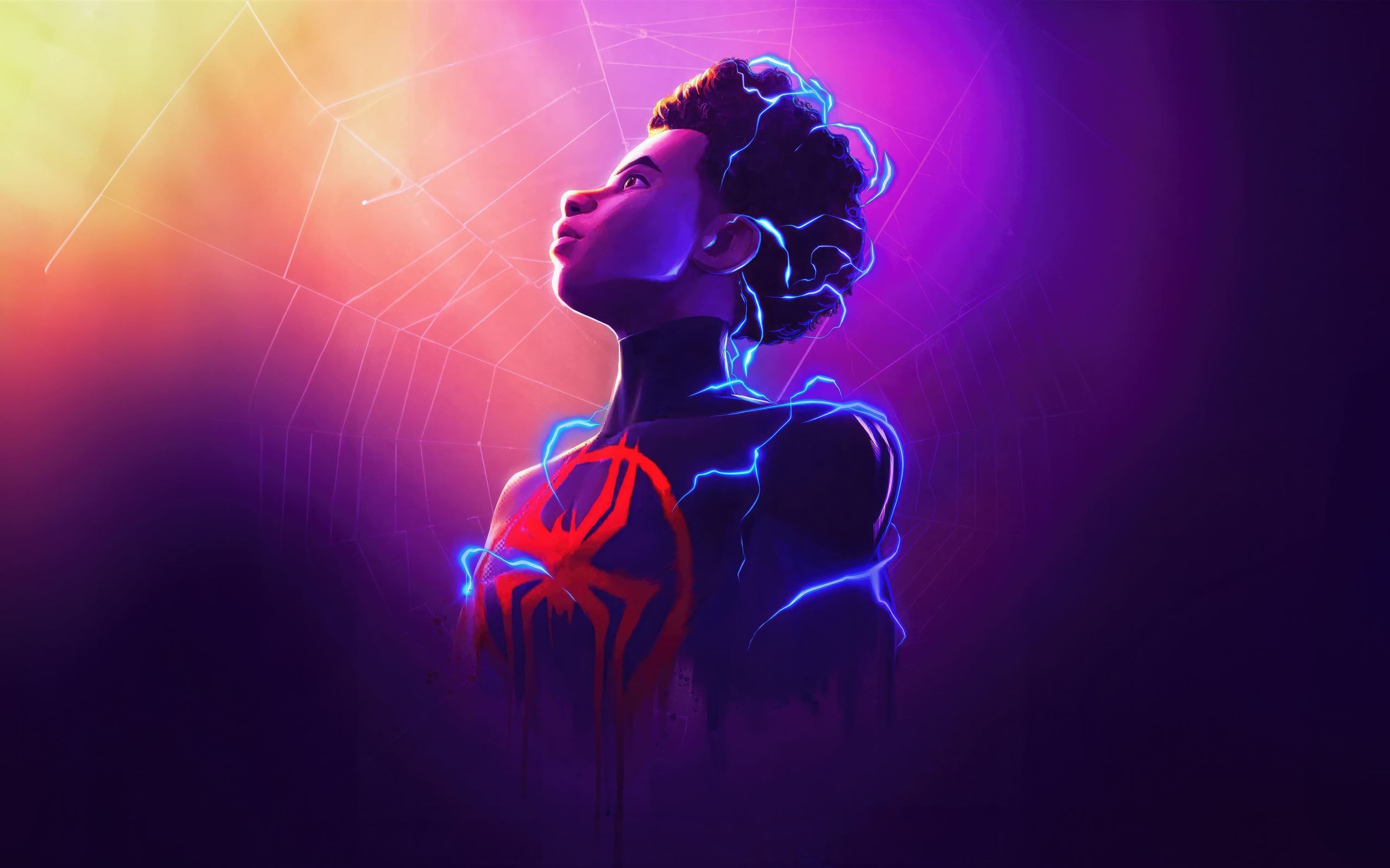 2560x1600 milesmorales spiderman across the spiderverse MacBook Pro Wallpaper Download