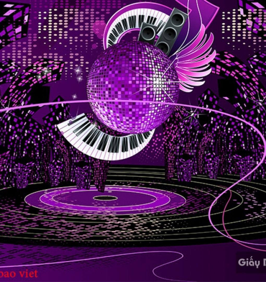 1020x1080 Wallpaper for karaoke room Fm361. Bao Viet wall paintings