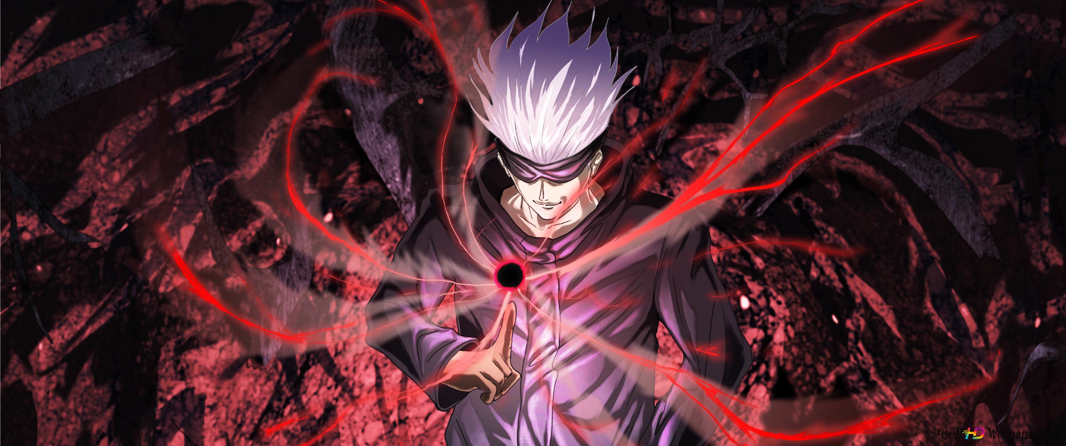 3440x1440 Satoru Gojo İnfinity (Jujutsu Kaisen) 4K wallpaper download