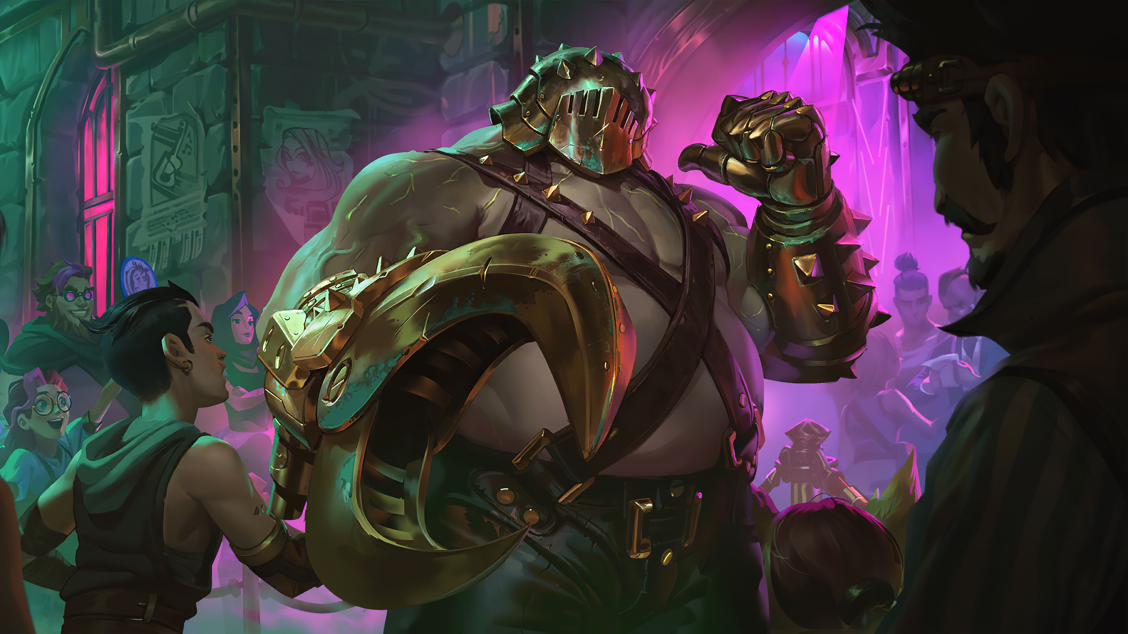 3840x2160 Zaun Bouncer Piltover and Zaun Runeterra Wallpaper 4K HD PC i