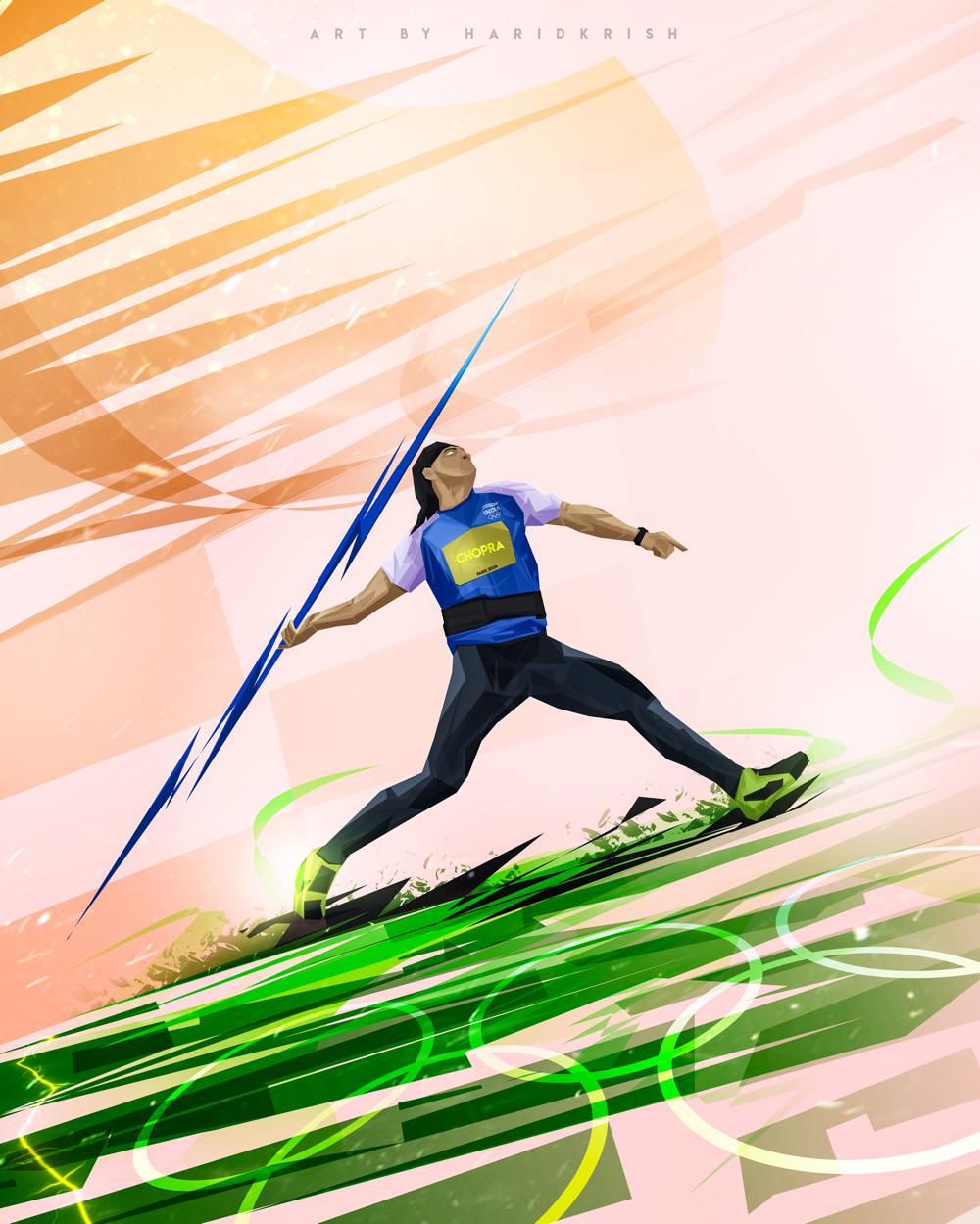 1000x1249 I made this illustration of Neeraj Chopra