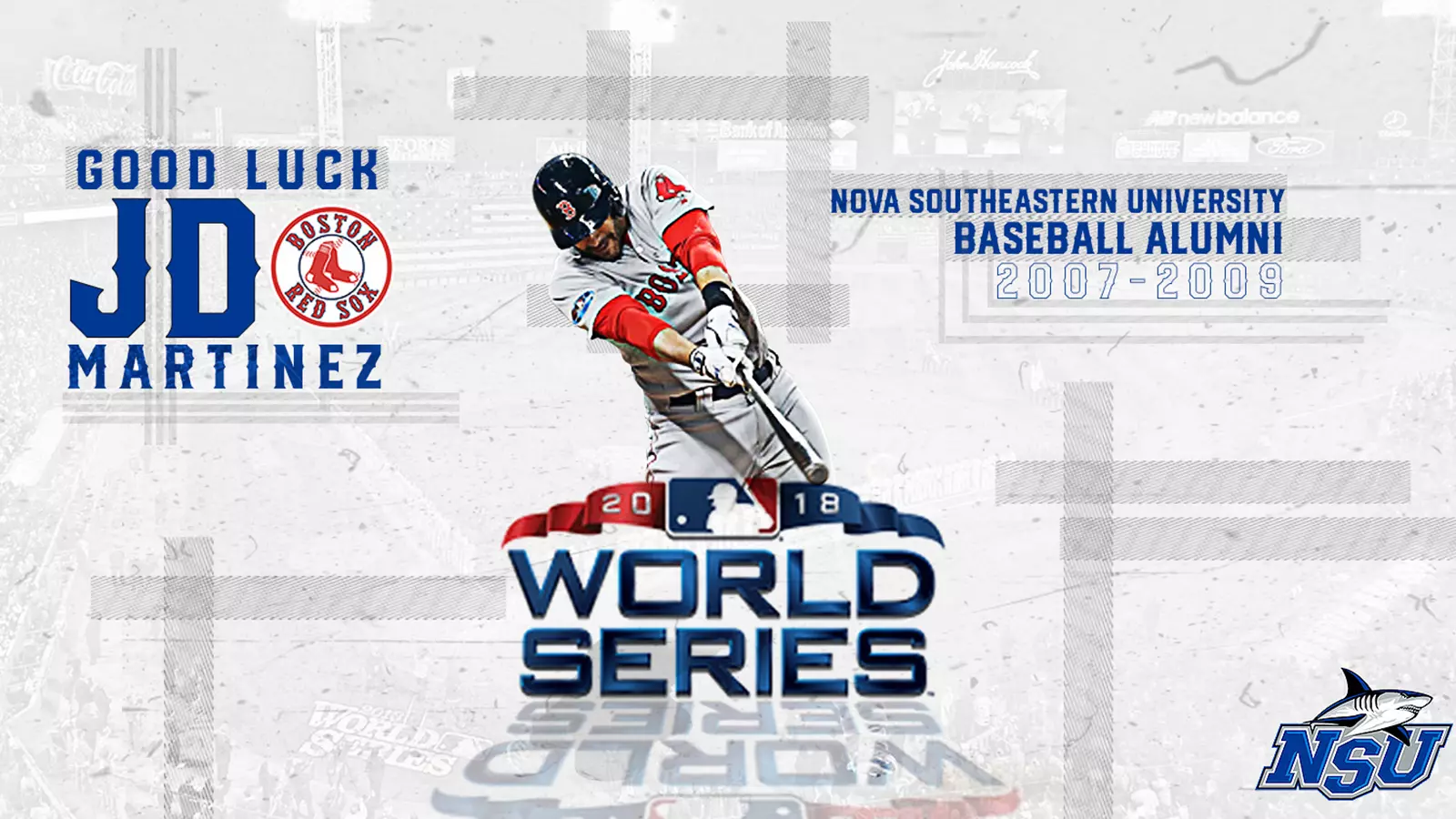 1600x900 J.D. Martinez Provides Back To Back World Series For NSU Baseball Alumni Southeastern University Athletics