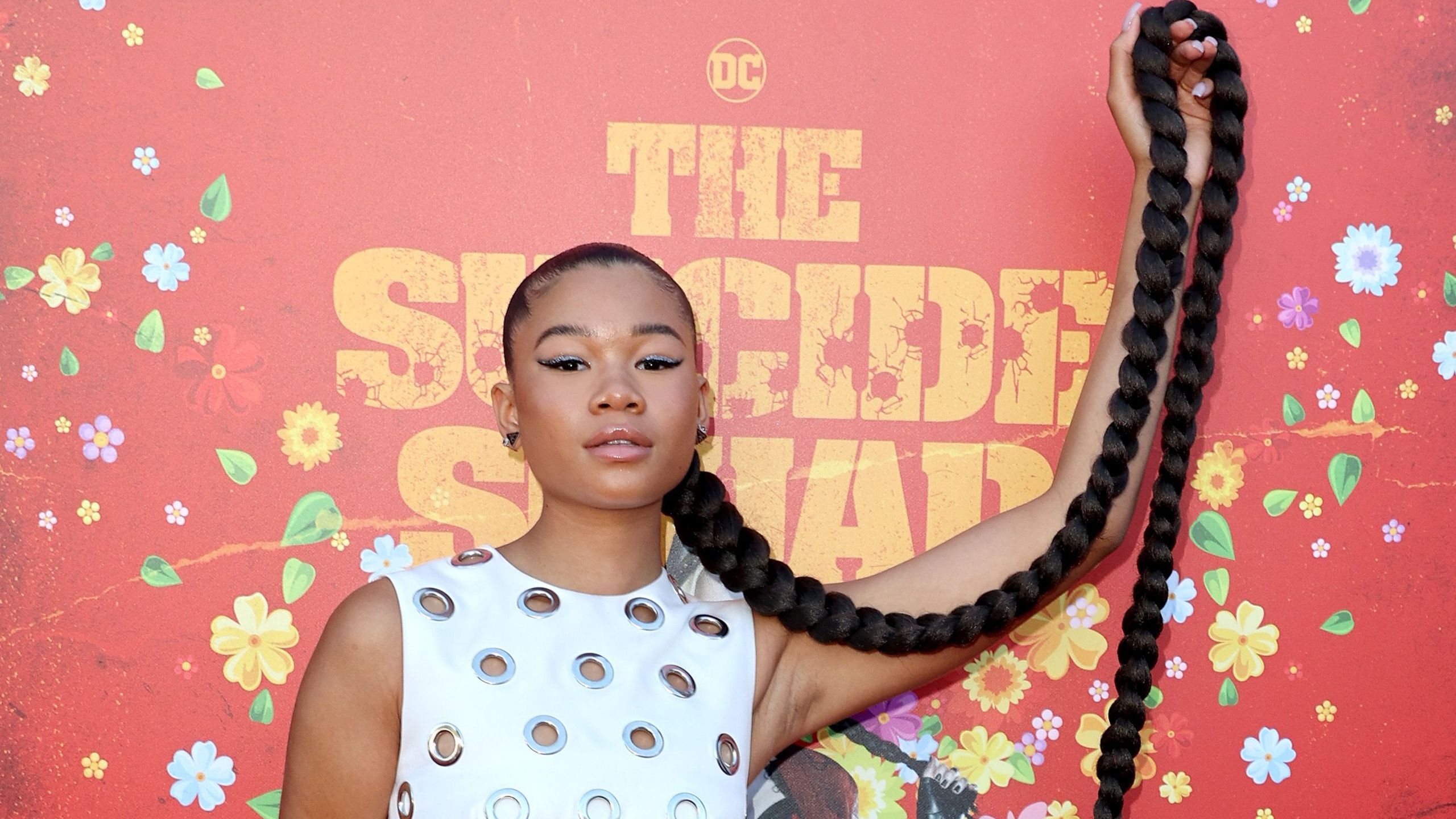 2560x1440 Storm Reid Rocks Extra Long Braid At “The Suicide Squad” Premiere