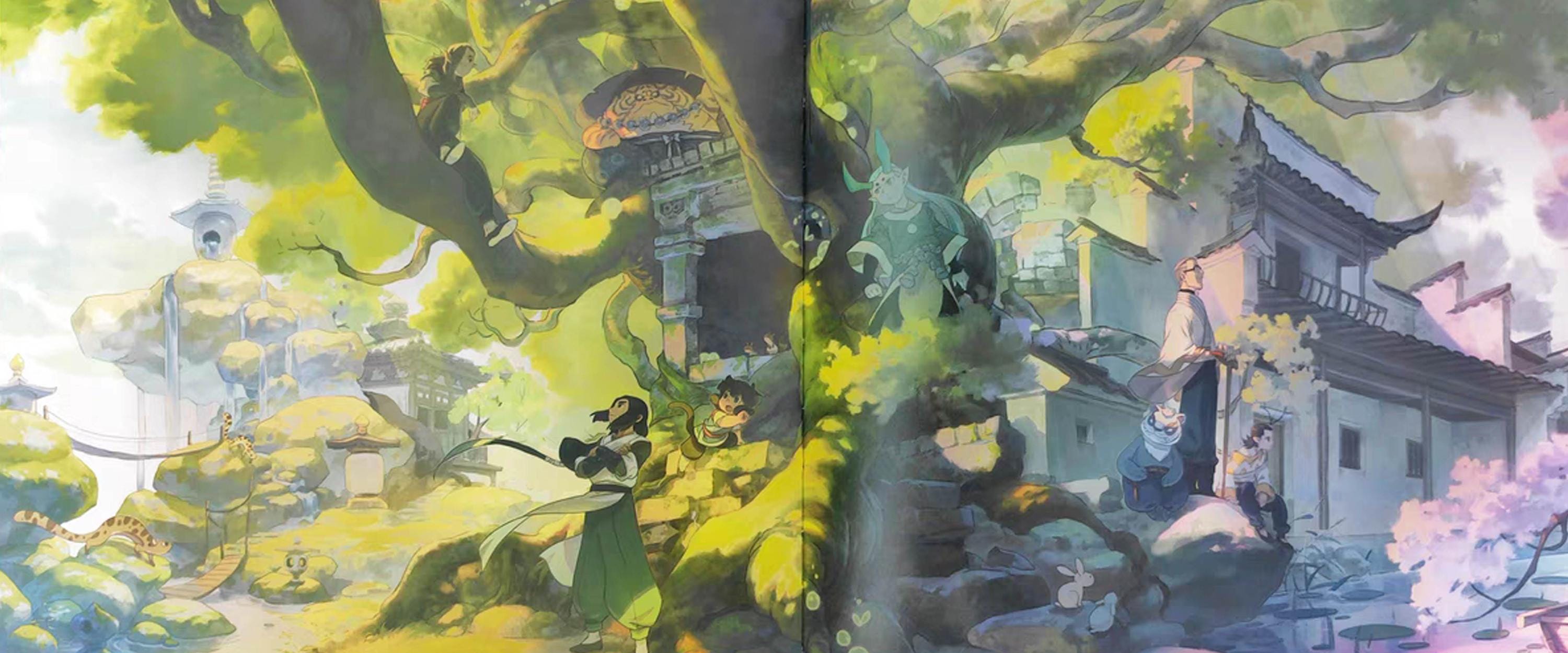 3000x1250 The Art of the Legend of Hei, 罗小黑战记, Luo Xiao Hei Zhan Ji