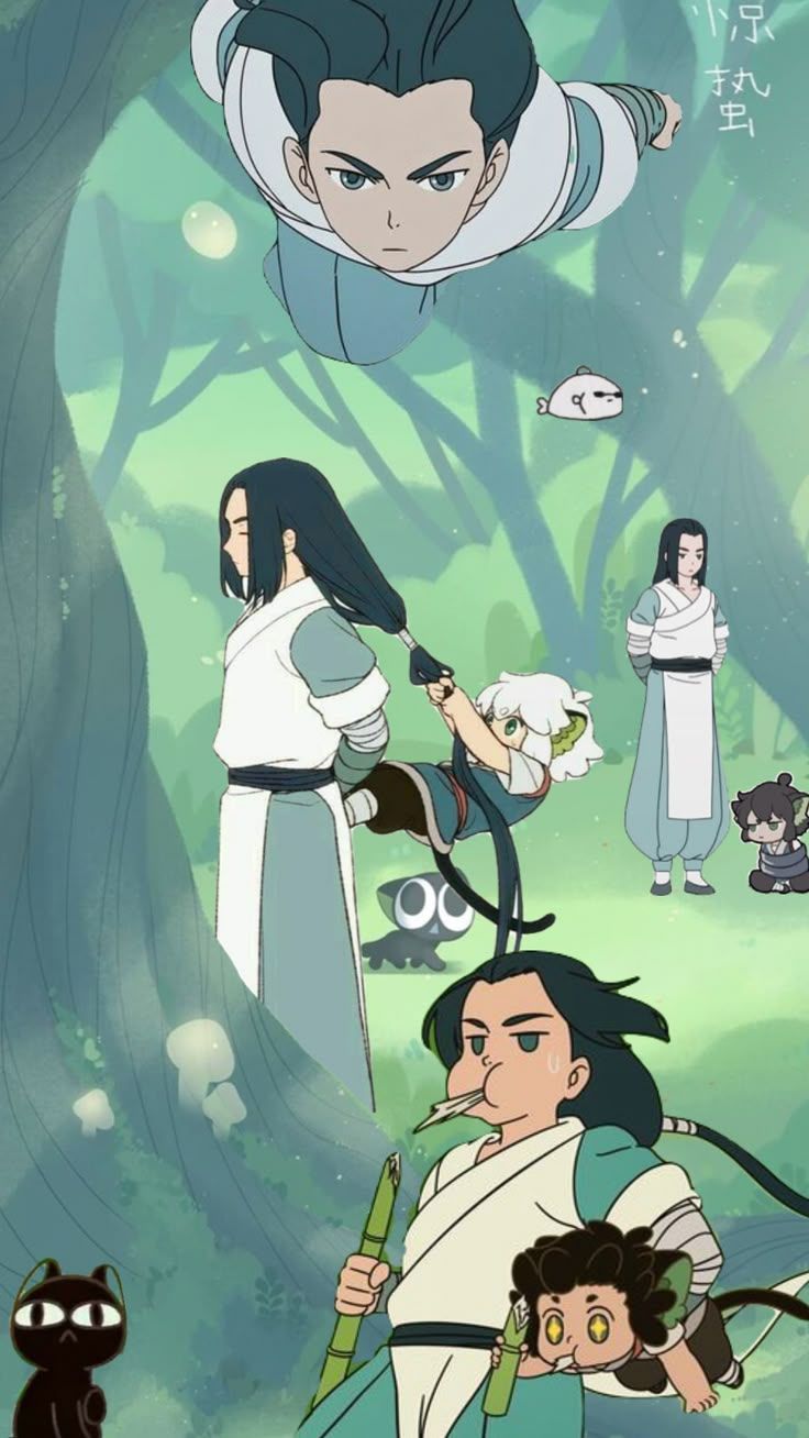 736x1308 thelegendofluoxiaohei #wuxian #luoxiaohei #xiaohei #thelegendofhei #anime #illustration