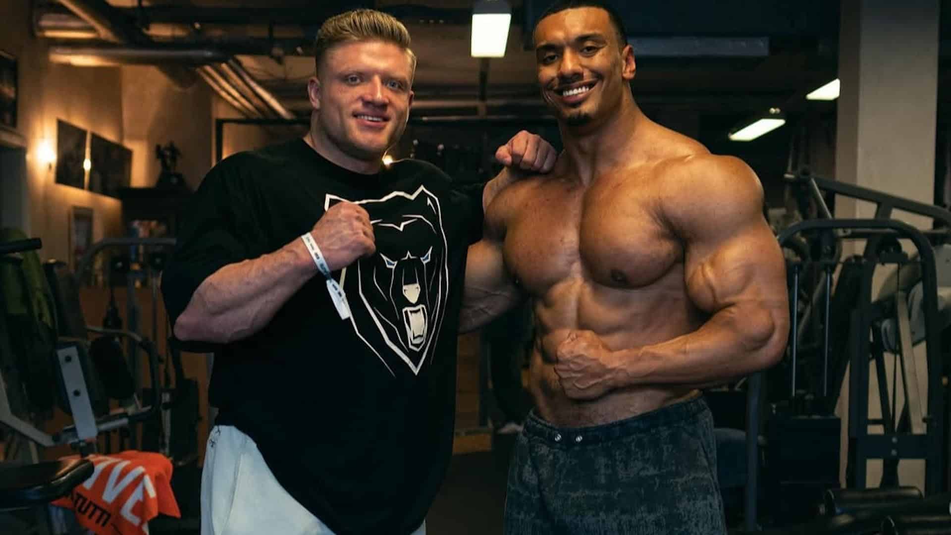 1920x1080 Urs Kalecinski Leads Larry Wheels Through Some Bodybuilding Poses