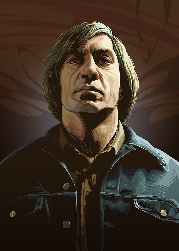 752x1053 Anton Chigurh by Nikita Abakumov on Dribbble