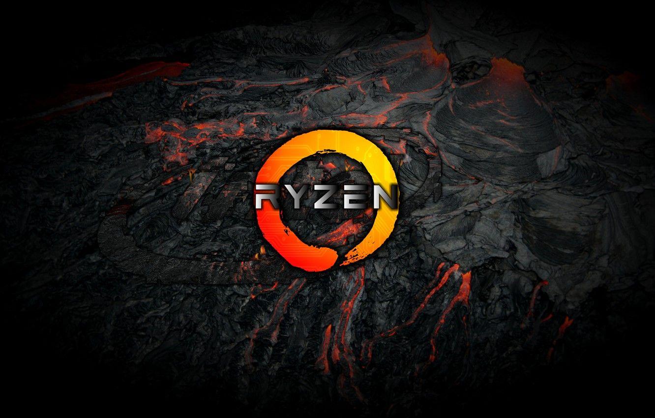1332x850 Wallpaper grey, background, black, logo, AMD, dark, magma, Corn