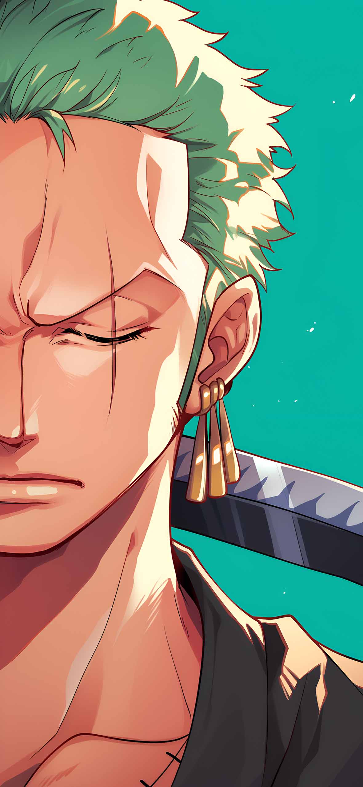 1180x2554 Luffy & Zoro One Piece Matching Wallpaper HD Wallpaper