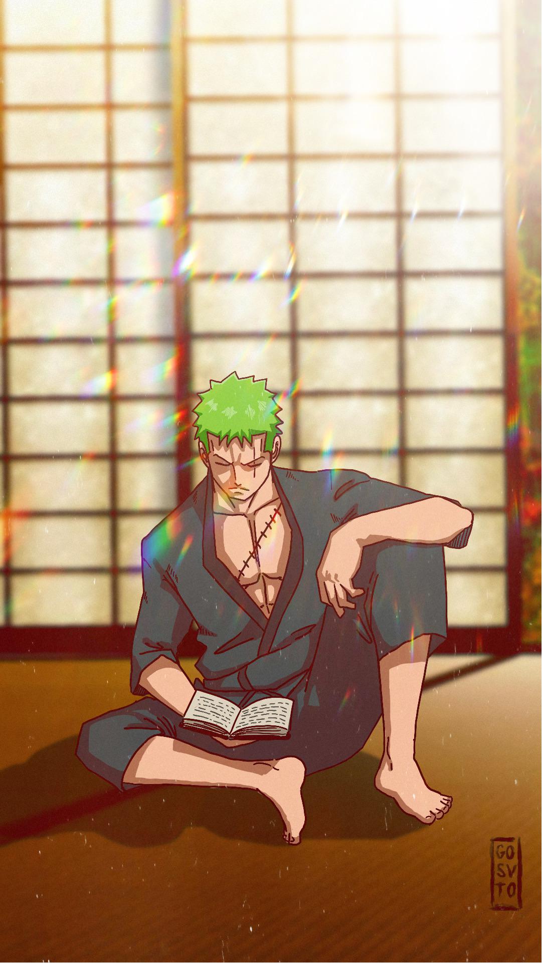 1081x1921 I love drawing Zoro, he's such a well designed character. The pic is in the right size to use it as a wallpaper if you want it ;)