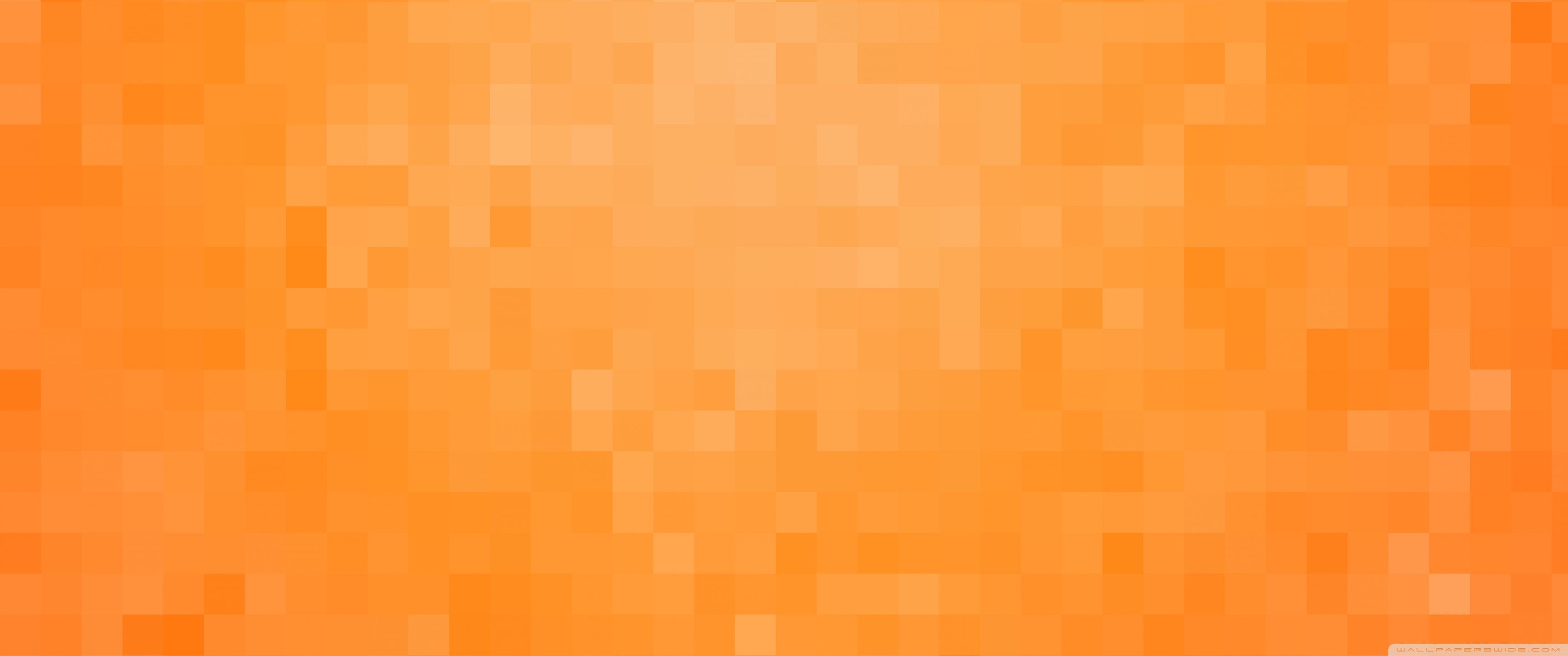 3440x1440 Orange Pixels Background 4K UHD Wallpaper for UltraHD Desktop and TV : Dual and Triple Monitor : Smartphone and Tablet Devices