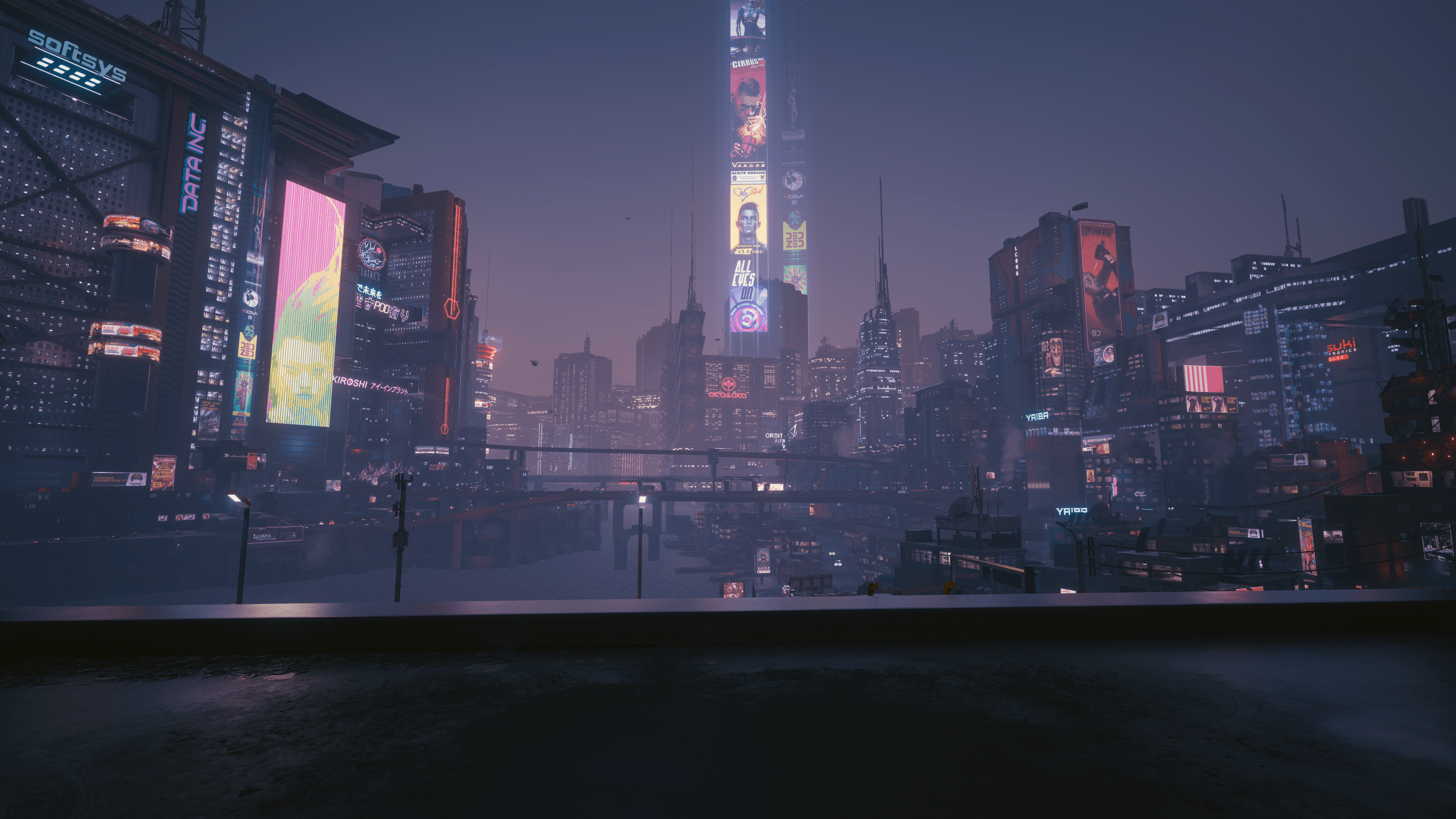 2560x1440 Cyberpunk 2077 Night City Wallpaper 2560x1440