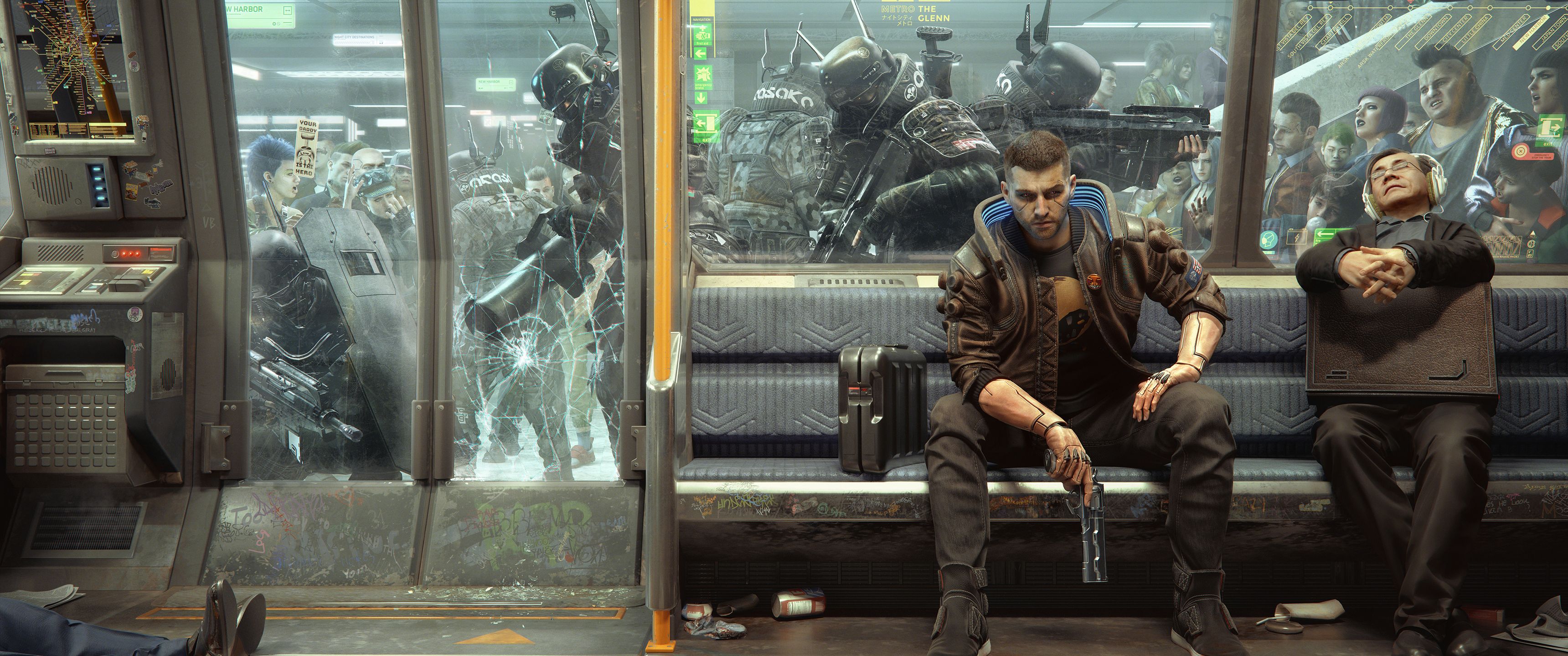 3440x1440 Download Cyberpunk Cyberpunk, Metro Wallpaper in 3440x1440 Resolution