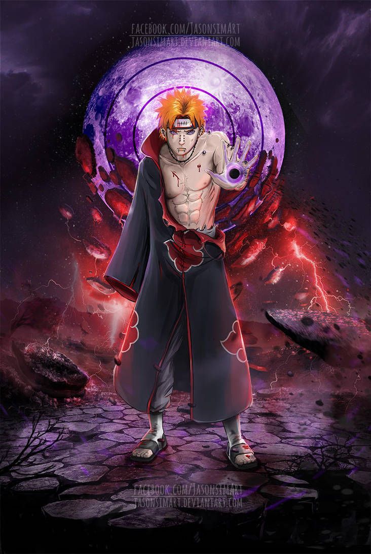 732x1091 Pain And Itachi Wallpaper