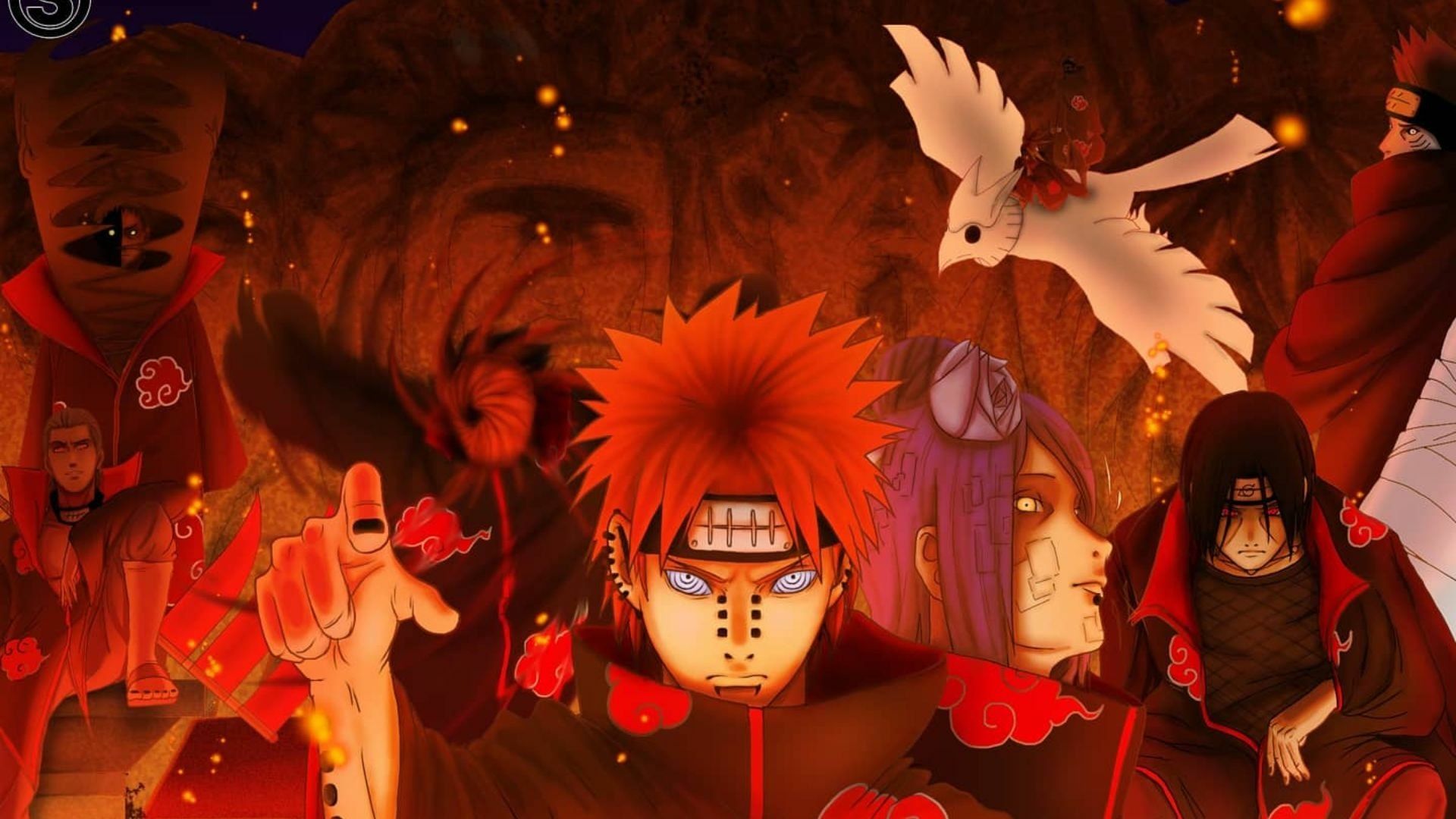 1920x1080 Akatsuki: Pain, Itachi & the Storm of Kisame, Hidan, Konan