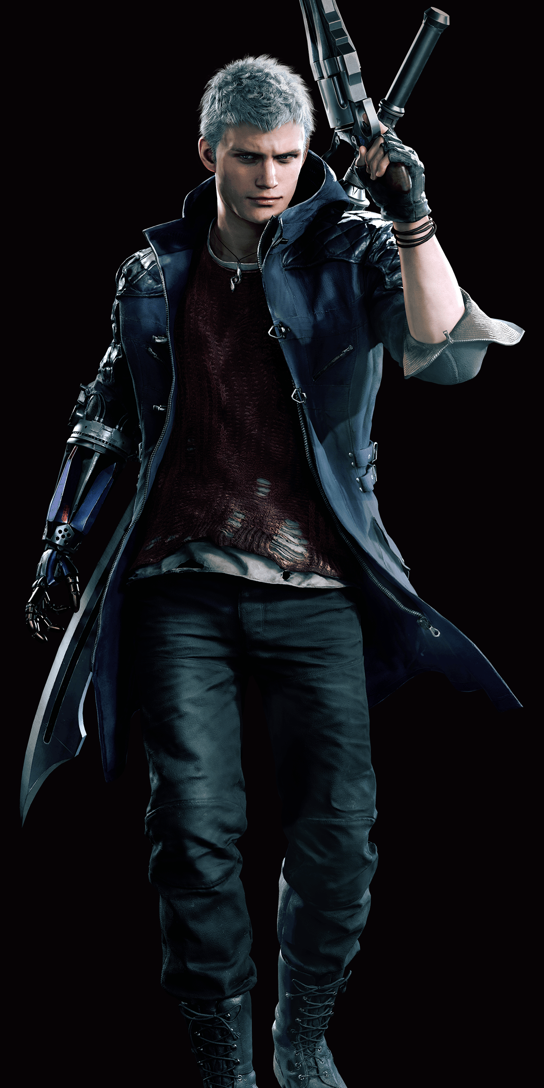 1080x2160 Nero Wallpaper 4K, Black background, Devil May Cry 5