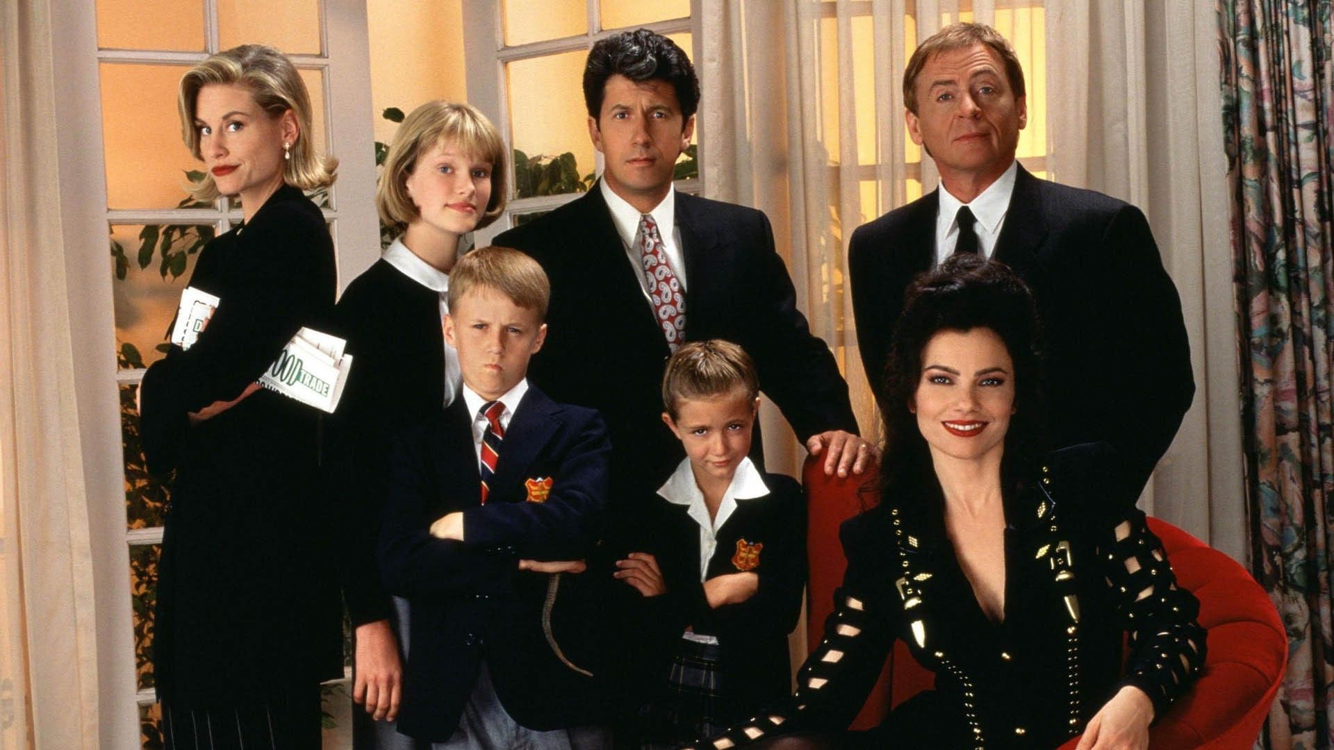 1920x1080 Desktop wallpaper: The Nanny, Tv Show, Benjamin Salisbury, Brighton Sheffield, C C Babcock, Charles Shaughnessy, Daniel Davis, Fran Drescher, Fran Fine, Grace Sheffield, Lauren Lane, Madeline Zima, Margaret Sheffield, Maxwell Sheffield, Nicholle